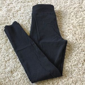 Black with white small polka dot pants